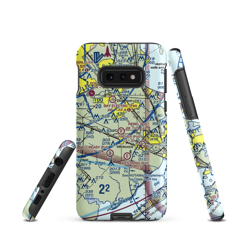 Rebel Field (TX66) VFR Sectional Samsung Phone Case Samsung Galaxy S10 Plus model shown