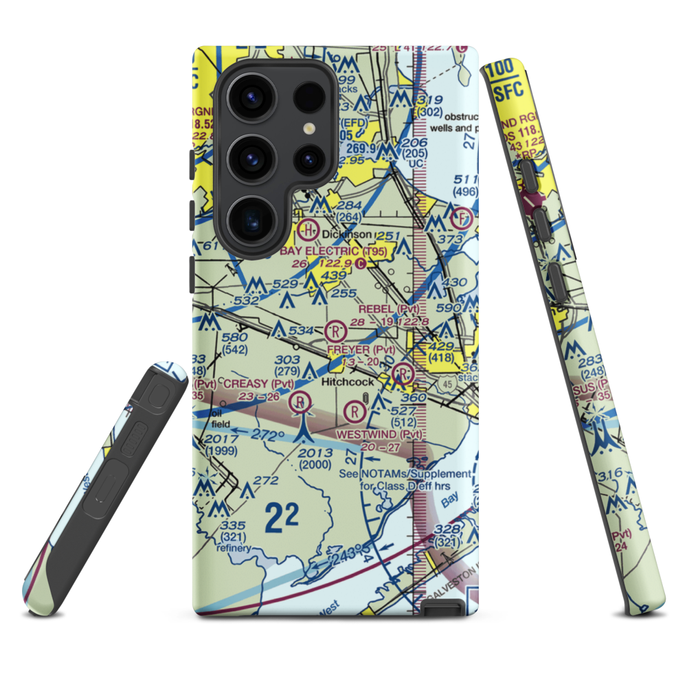 Rebel Field (TX66) VFR Sectional Samsung Phone Case Samsung Galaxy S23 Ultra model shown