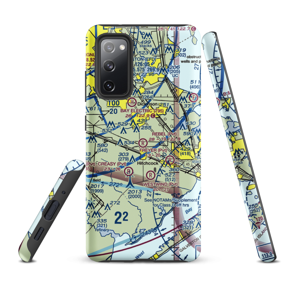 Rebel Field (TX66) VFR Sectional Samsung Phone Case Samsung Galaxy S20 FE model shown