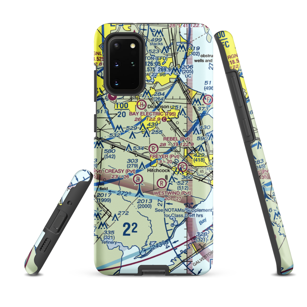 Rebel Field (TX66) VFR Sectional Samsung Phone Case Samsung Galaxy S20 Plus model shown