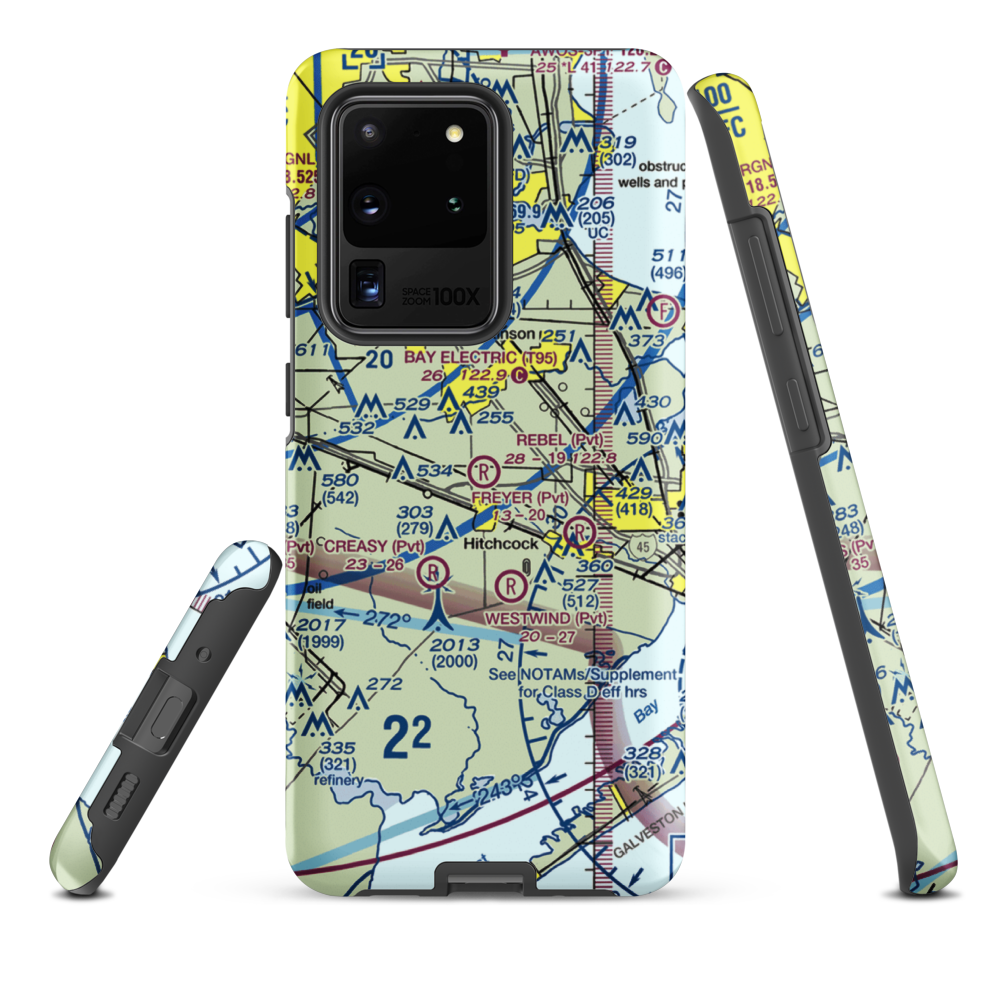 Rebel Field (TX66) VFR Sectional Samsung Phone Case Samsung Galaxy S20 Ultra model shown