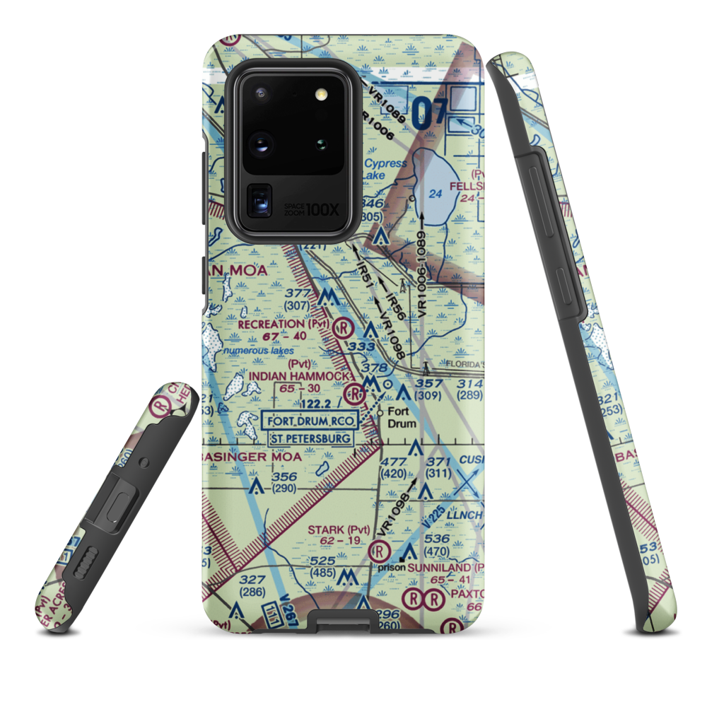 Recreation Corporation Airport (33FA) VFR Sectional Samsung Phone Case Samsung Galaxy S20 Ultra model shown