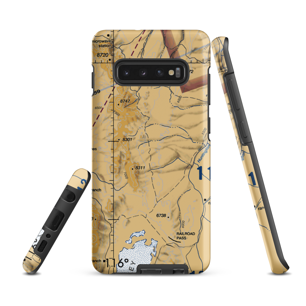 Red Rock Ranch Airport (NV22) VFR Sectional Samsung Phone Case Samsung Galaxy S10 Plus model shown