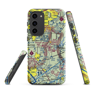 Red Stewart Airfield (40I) VFR Sectional Samsung Phone Case