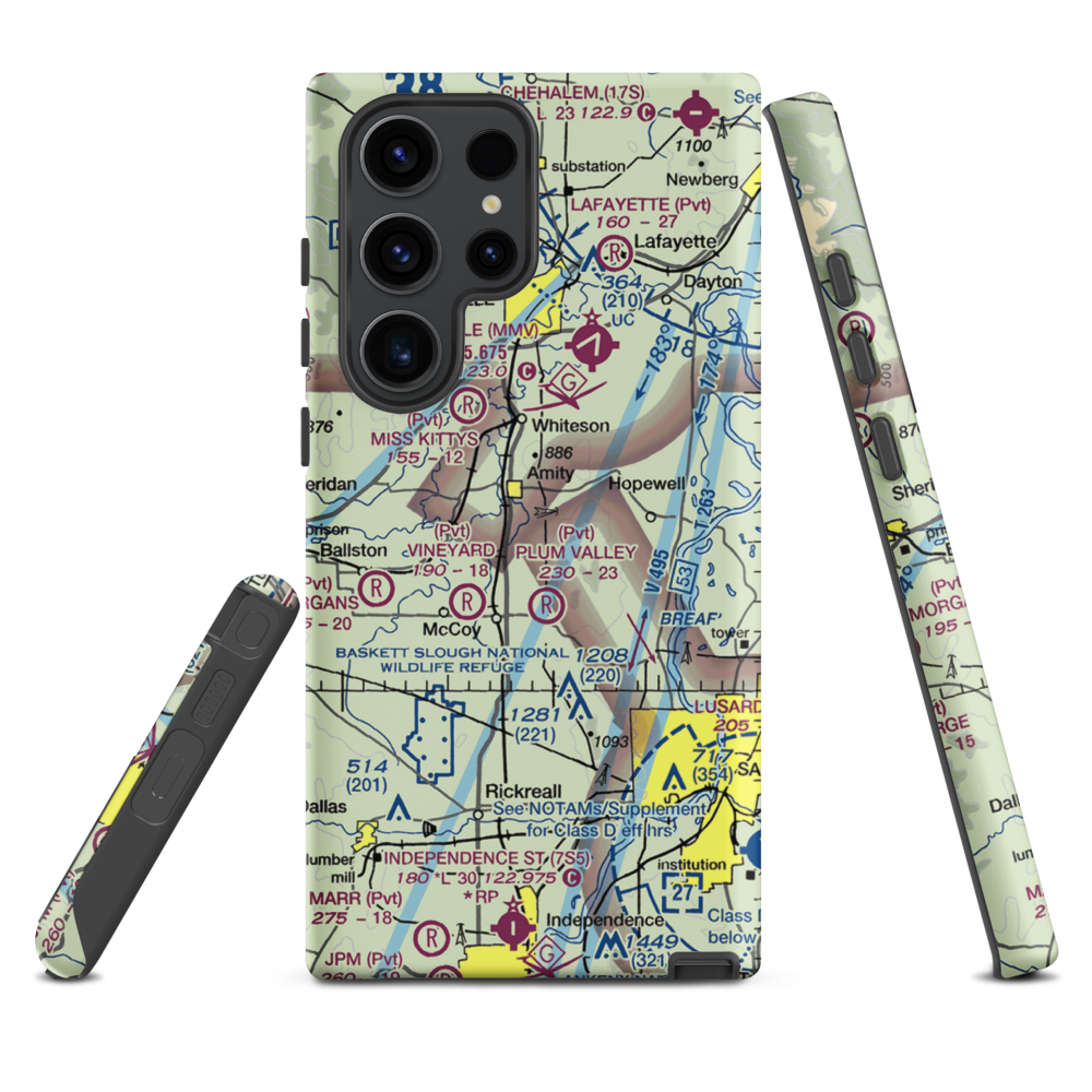 Red's Field (18OR) VFR Sectional Samsung Phone Case Samsung Galaxy S23 Ultra model shown