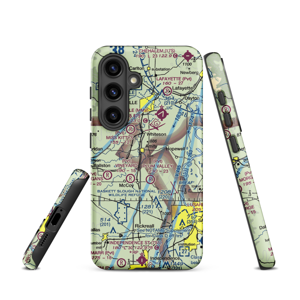 Red's Field (18OR) VFR Sectional Samsung Phone Case Samsung Galaxy S24 model shown