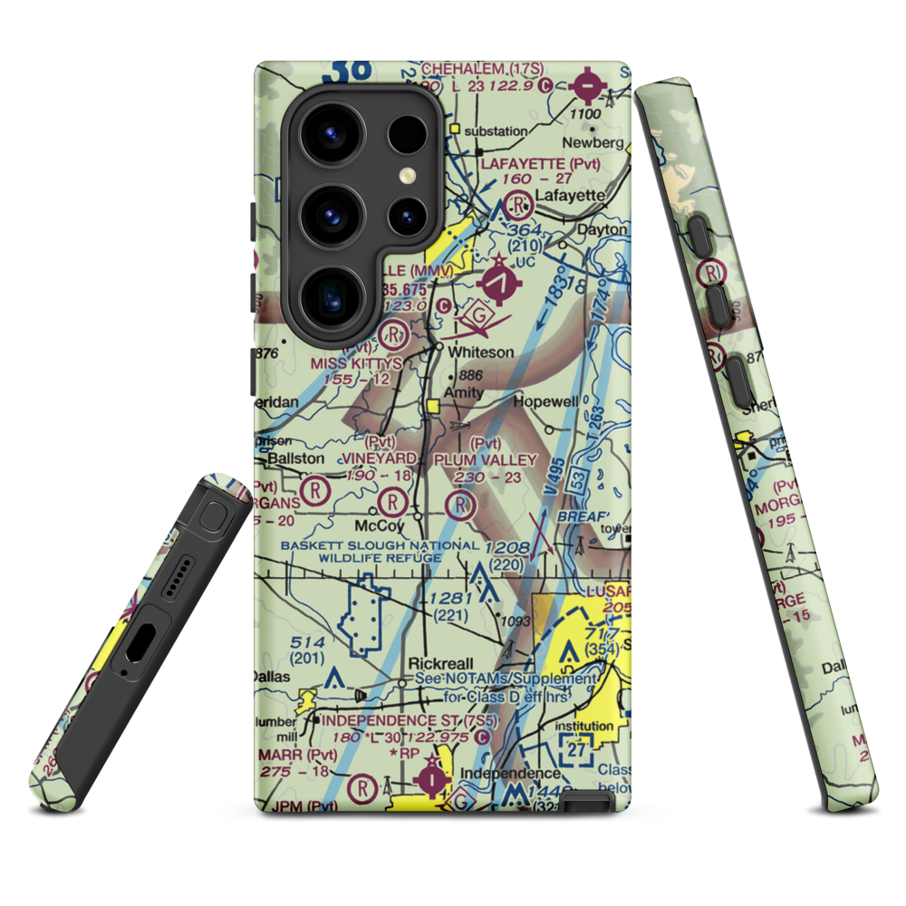 Red's Field (18OR) VFR Sectional Samsung Phone Case Samsung Galaxy S24 Ultra model shown