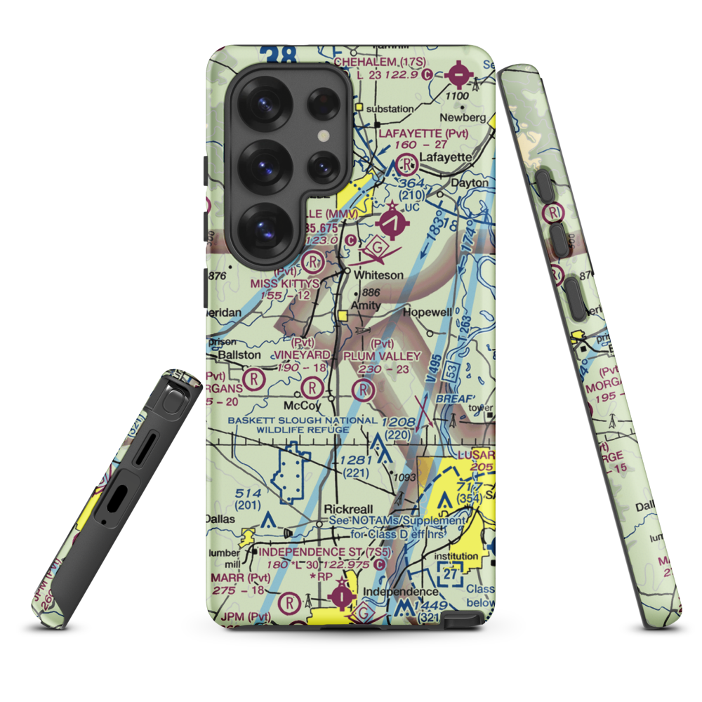 Red's Field (18OR) VFR Sectional Samsung Phone Case Samsung Galaxy S25 Ultra model shown