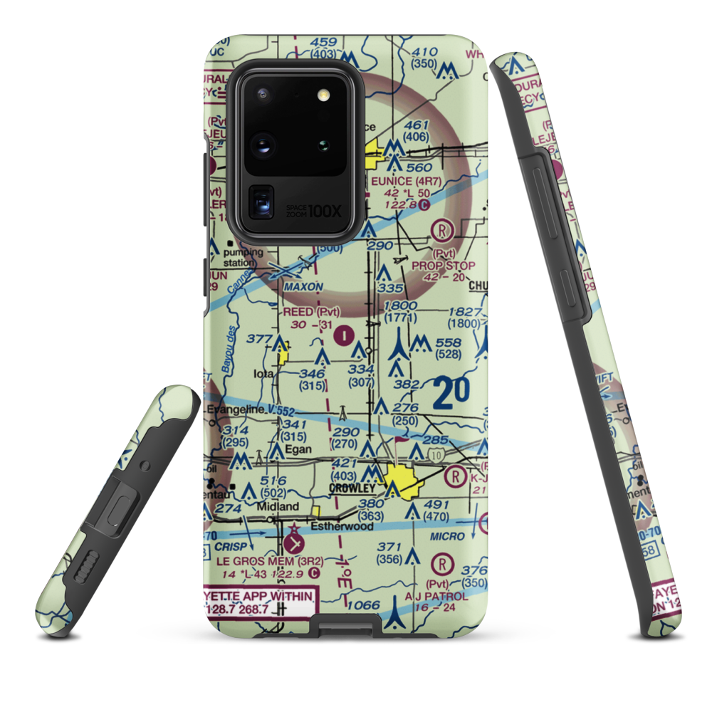 Reed Flying Service Inc Airport (2LA5) VFR Sectional Samsung Phone Case Samsung Galaxy S20 Ultra model shown