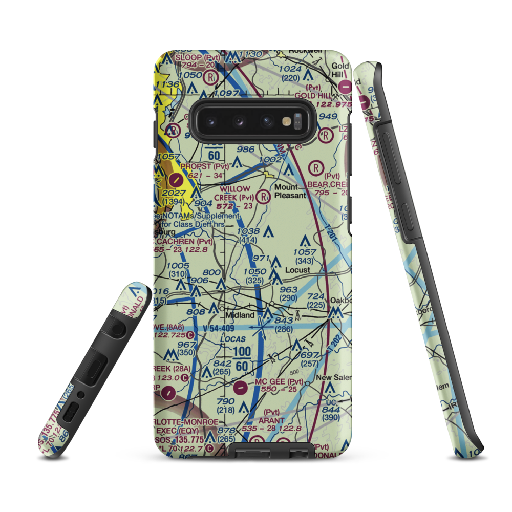 Reed Mine Airport (5NC3) VFR Sectional Samsung Phone Case Samsung Galaxy S10e model shown