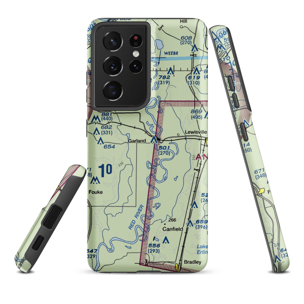 Reed-Joseph Land Co. Airport (4AR4) VFR Sectional Samsung Phone Case Samsung Galaxy S21 Ultra model shown