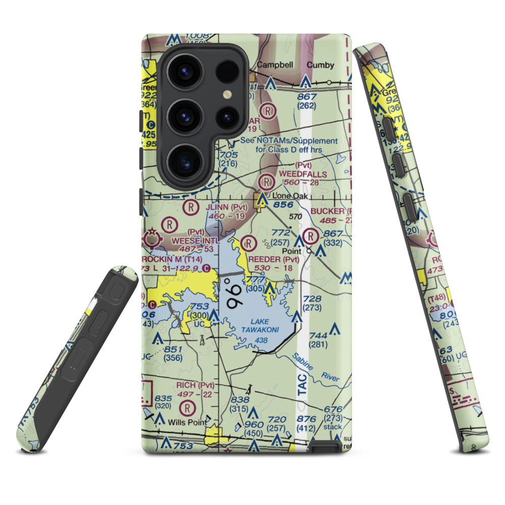 Reeder Airport (9XS7) VFR Sectional Samsung Phone Case Samsung Galaxy S23 Ultra model shown