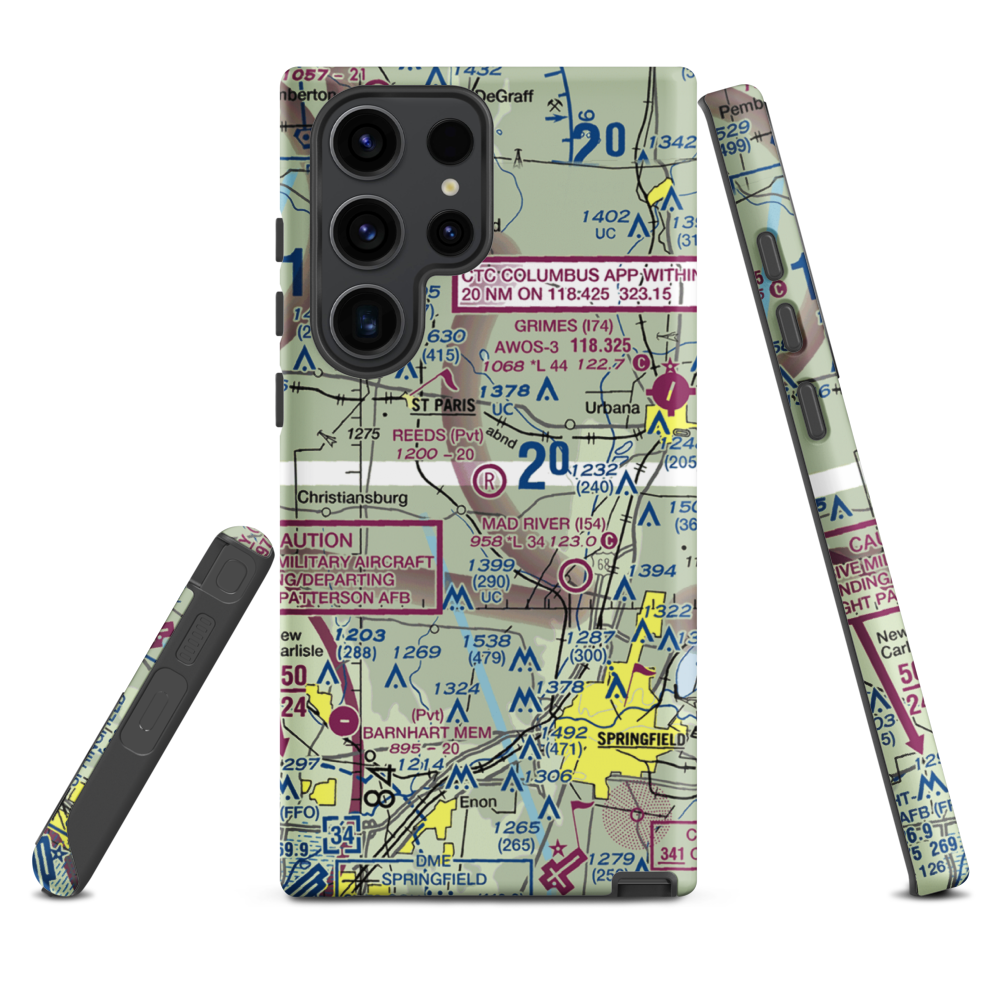 Reeds Airport (24OI) VFR Sectional Samsung Phone Case Samsung Galaxy S23 Ultra model shown