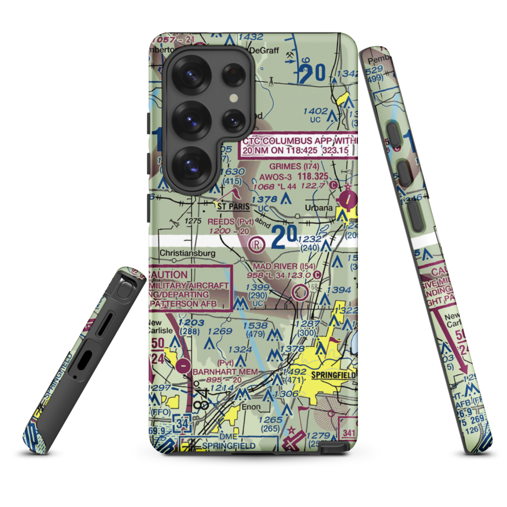Reeds Airport (24OI) VFR Sectional Samsung Phone Case Samsung Galaxy S25 Ultra model shown