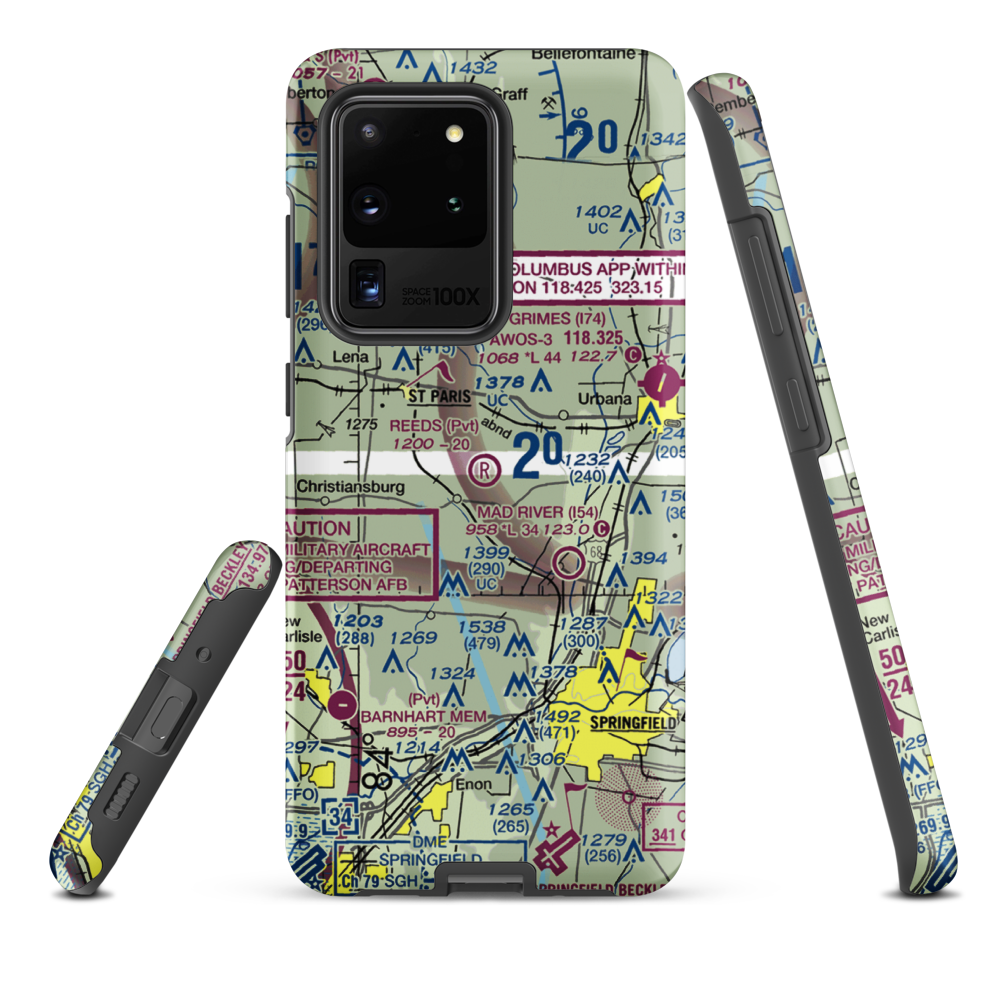 Reeds Airport (24OI) VFR Sectional Samsung Phone Case Samsung Galaxy S20 Ultra model shown