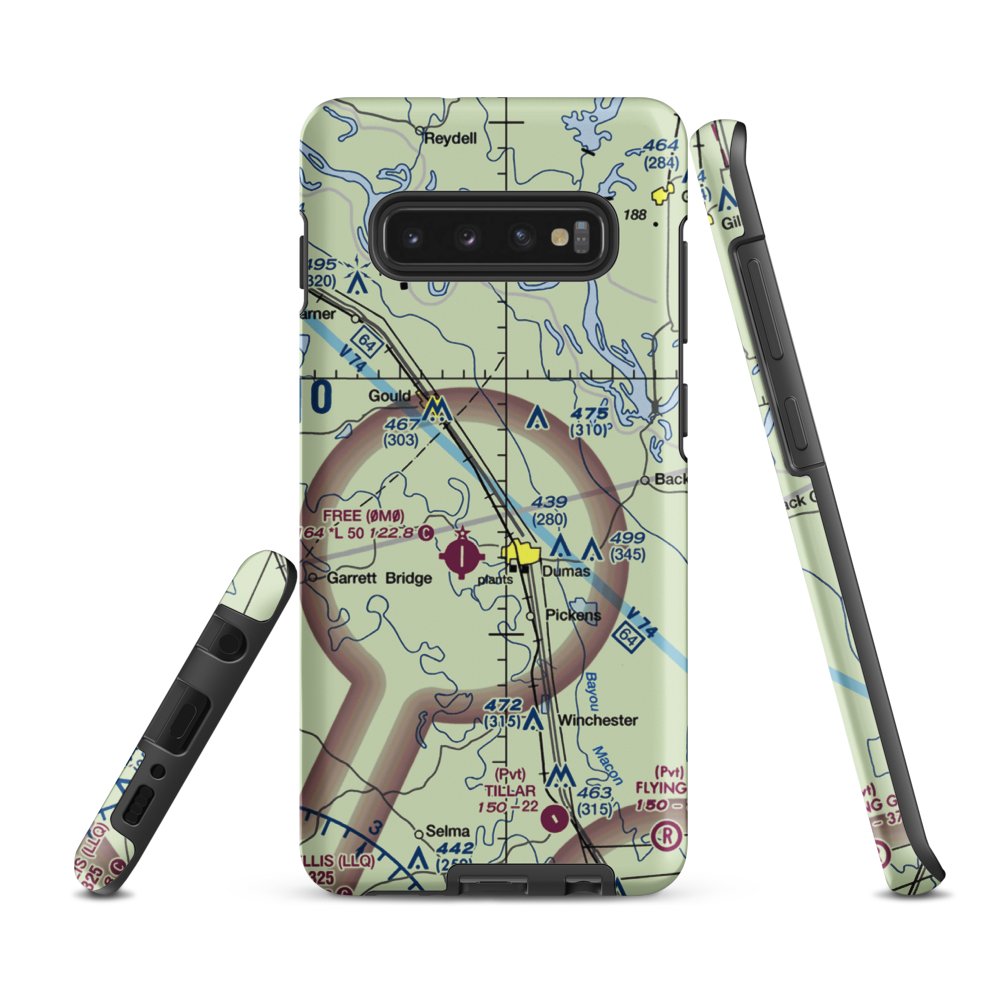 Reedville Airport (90AR) VFR Sectional Samsung Phone Case Samsung Galaxy S10 Plus model shown