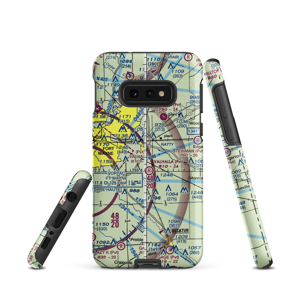 Reichhart Airport (05II) VFR Sectional Samsung Phone Case Samsung Galaxy S10e model shown