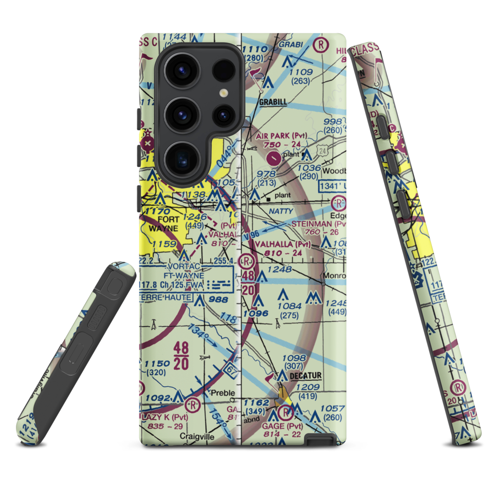Reichhart Airport (05II) VFR Sectional Samsung Phone Case Samsung Galaxy S23 Ultra model shown