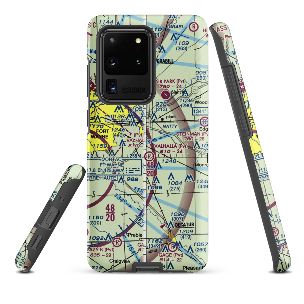 Reichhart Airport (05II) VFR Sectional Samsung Phone Case Samsung Galaxy S20 Ultra model shown
