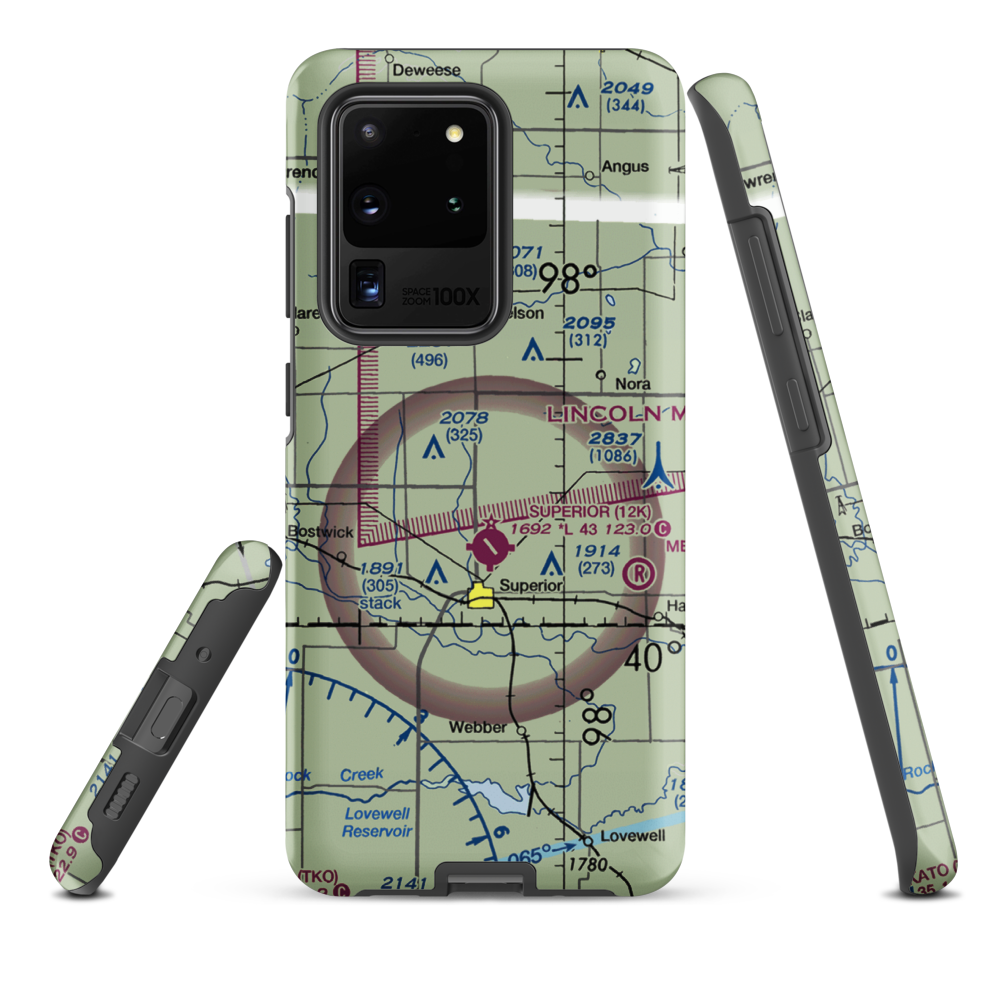 Rempe Private Airport (NE87) VFR Sectional Samsung Phone Case Samsung Galaxy S20 Ultra model shown