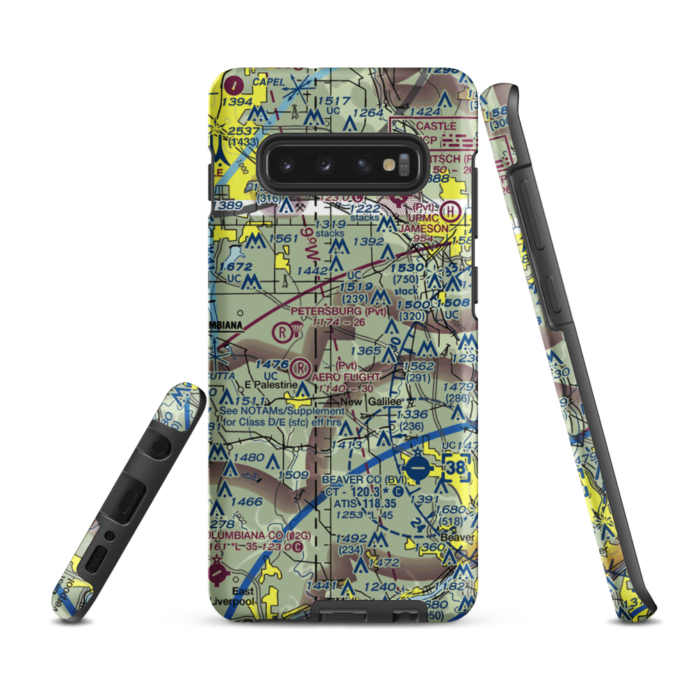 Reno Airport (PN11) VFR Sectional Samsung Phone Case Samsung Galaxy S10 Plus model shown