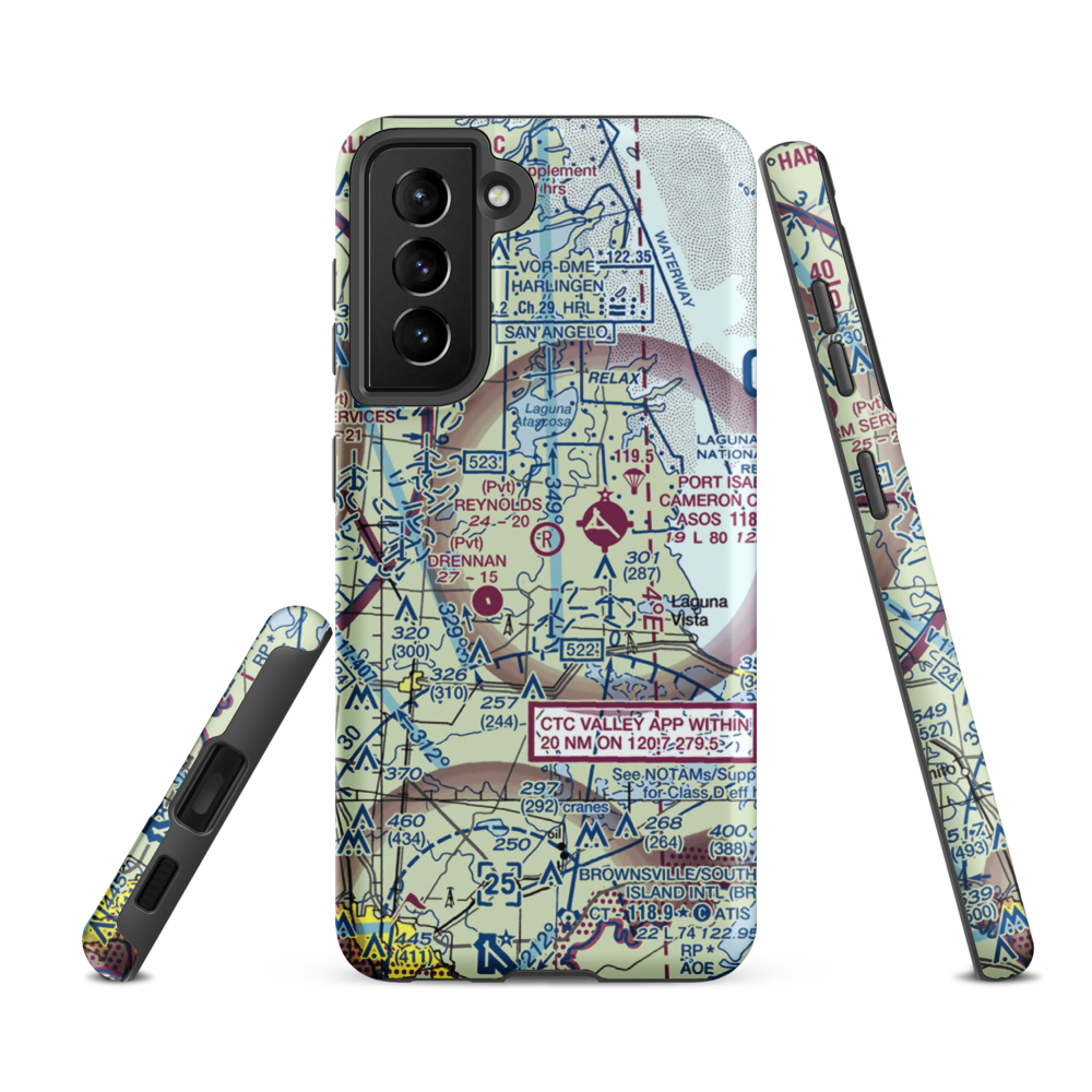 Reynolds Ranch Airport (73TA) VFR Sectional Samsung Phone Case Samsung Galaxy S21 FE model shown