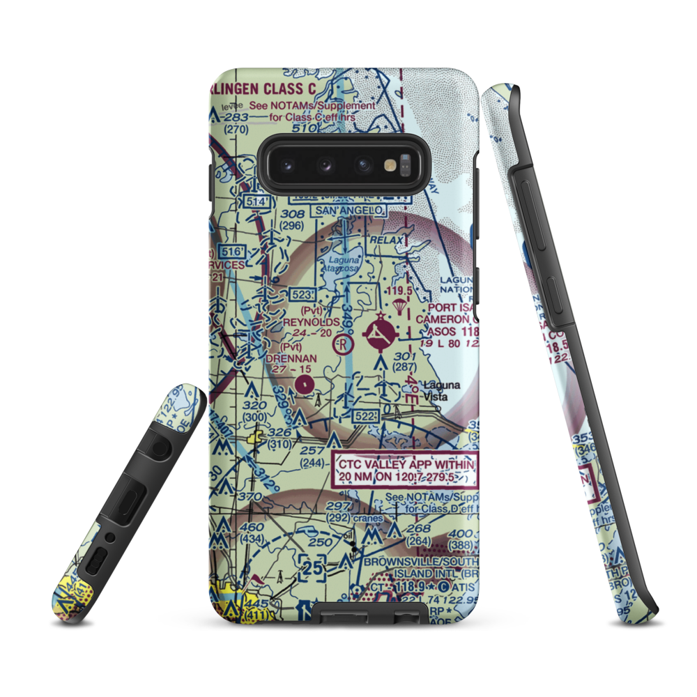 Reynolds Ranch Airport (73TA) VFR Sectional Samsung Phone Case Samsung Galaxy S10 Plus model shown