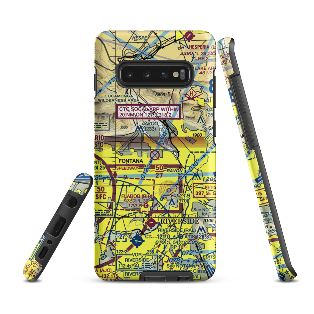 Rialto Municipal Miro Field (L67) VFR Sectional Samsung Phone Case Samsung Galaxy S10 Plus model shown