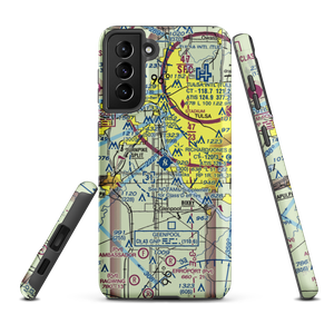 Richard Lloyd Jones Jr Airport (RVS) VFR Sectional Samsung Phone Case