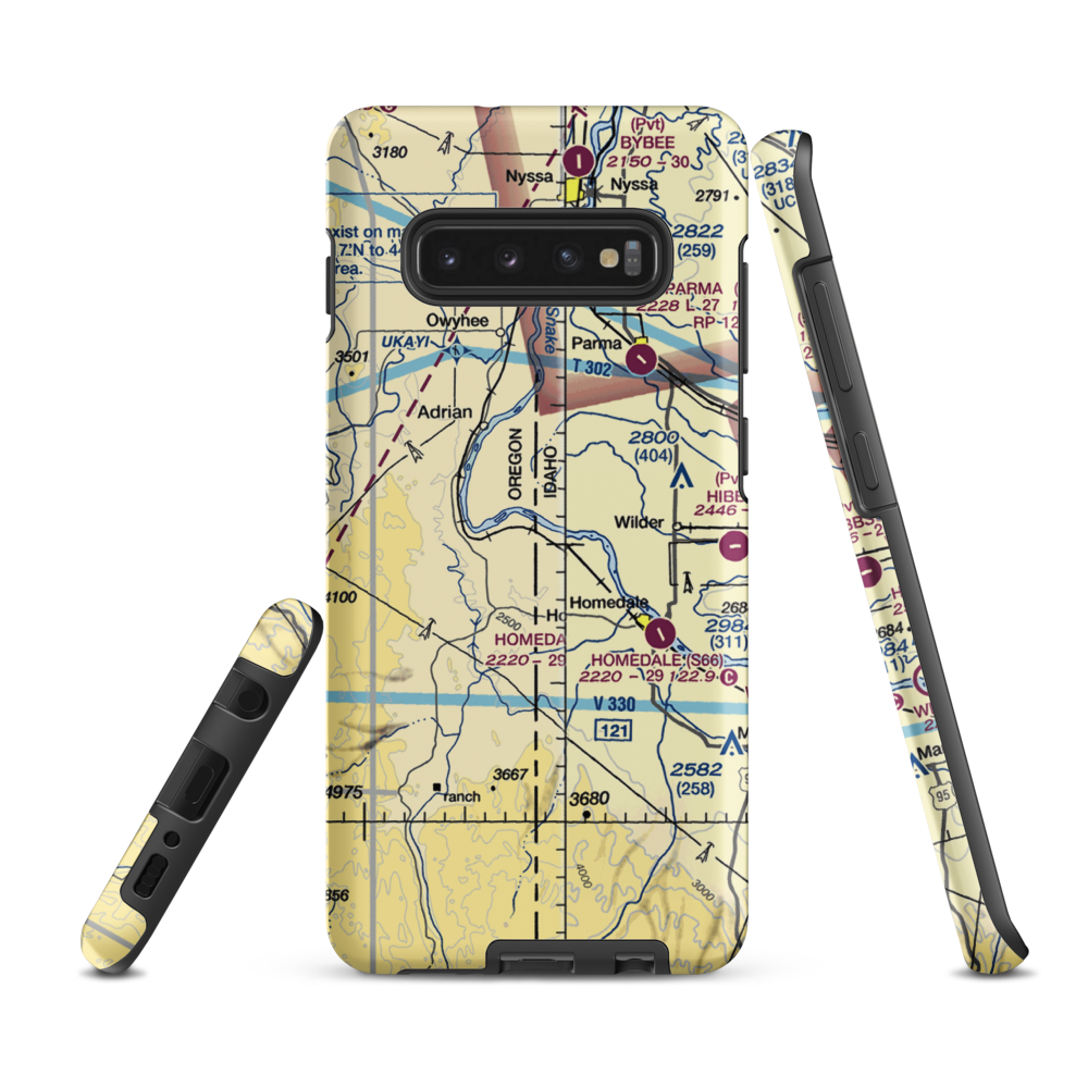 Richards Airport (ID63) VFR Sectional Samsung Phone Case Samsung Galaxy S10 Plus model shown