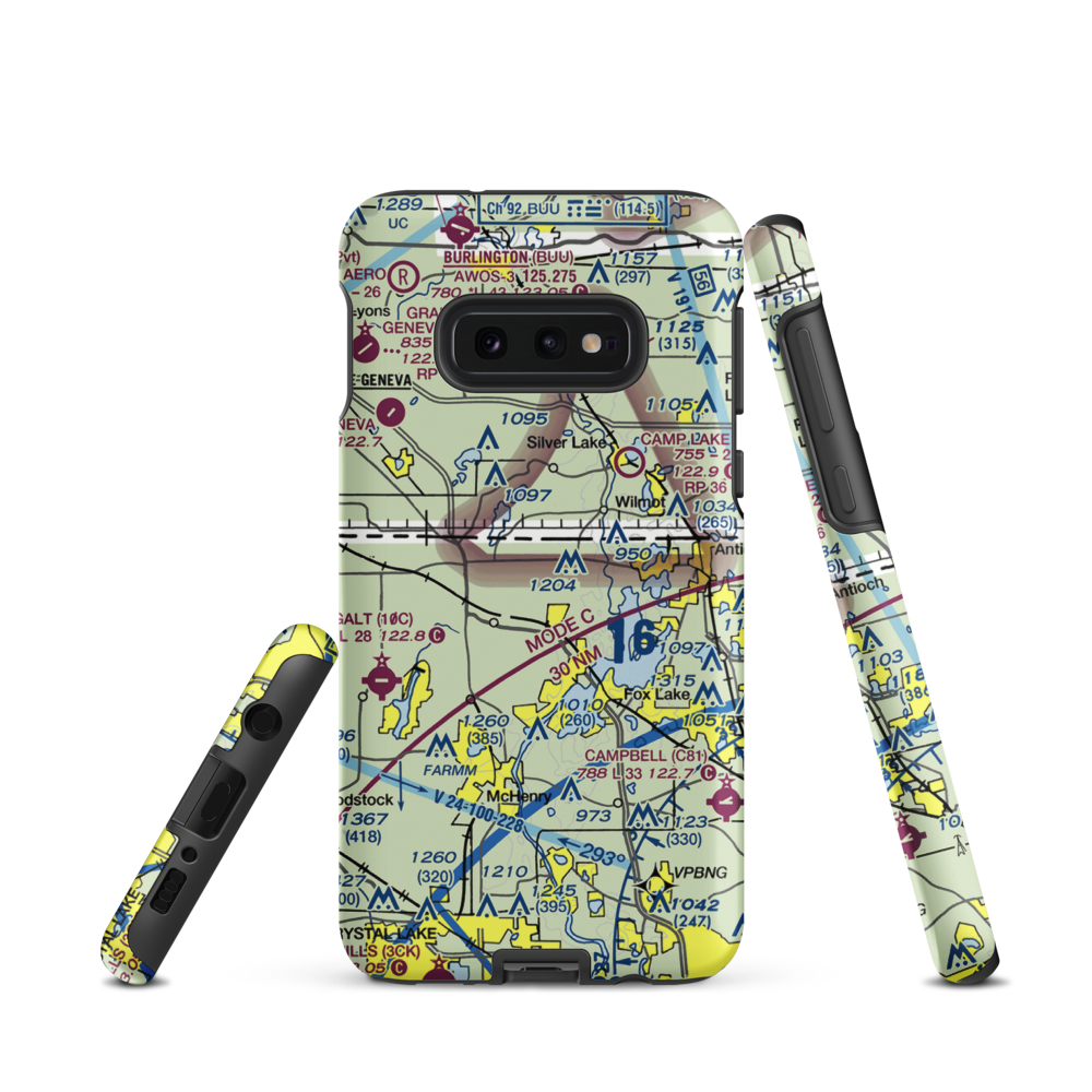 Richardson Field (3LL5) VFR Sectional Samsung Phone Case Samsung Galaxy S10e model shown