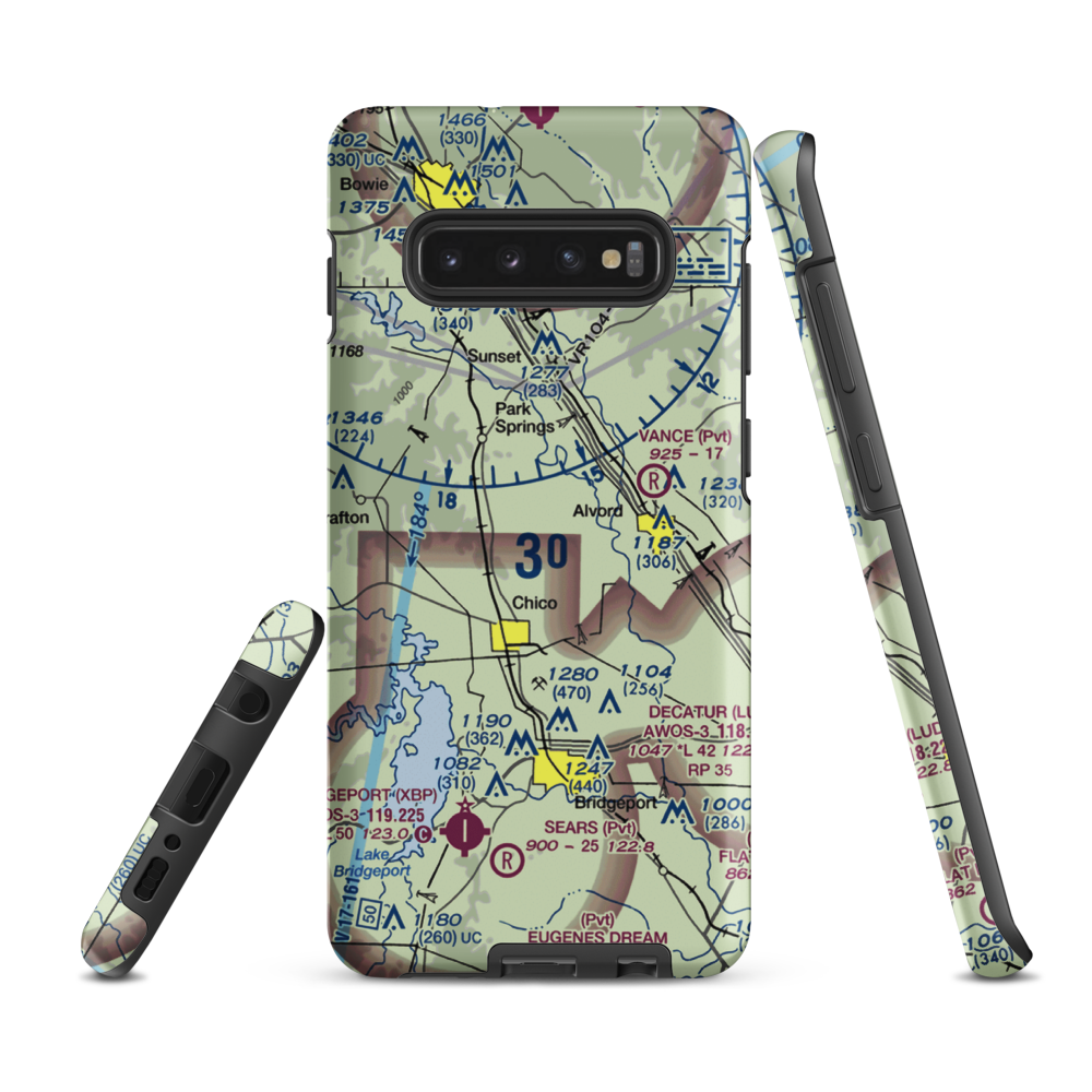 Richey Airfield (69XA) VFR Sectional Samsung Phone Case Samsung Galaxy S10 Plus model shown