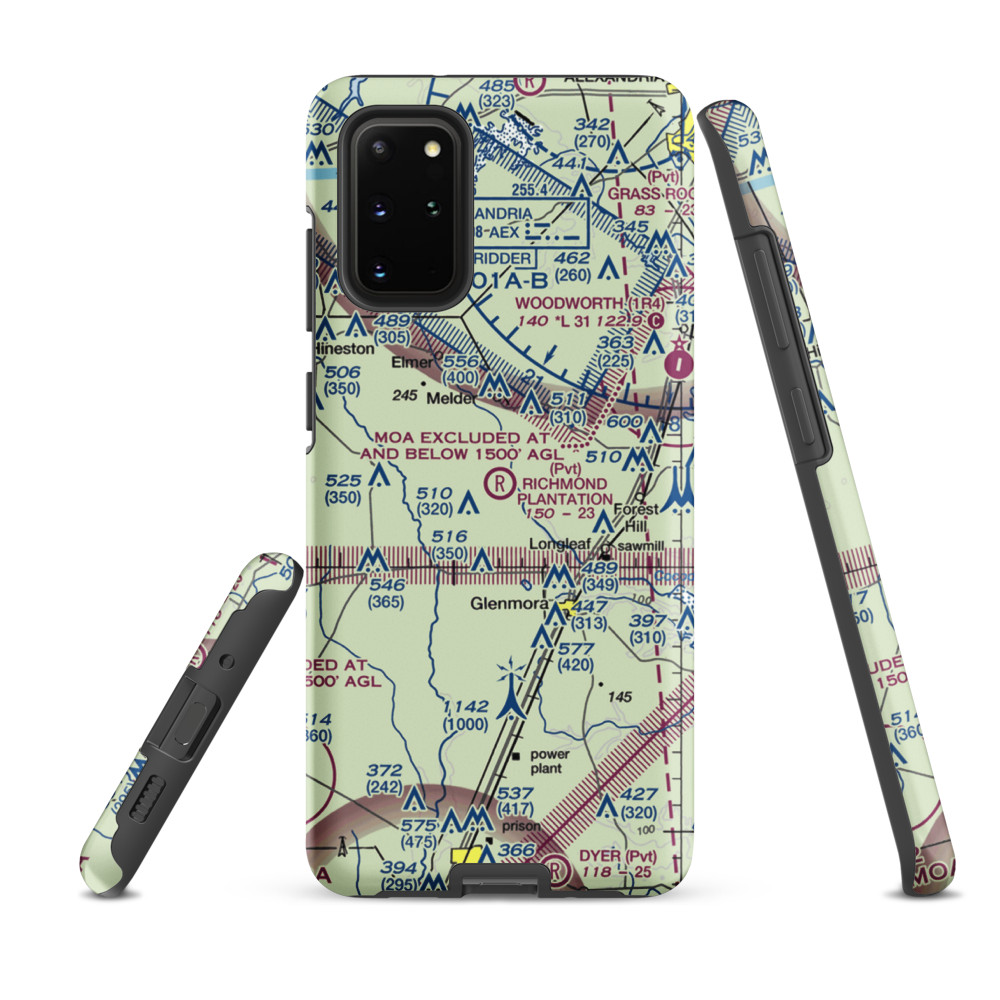 Richmond Plantation Airport (07LA) VFR Sectional Samsung Phone Case Samsung Galaxy S20 Plus model shown