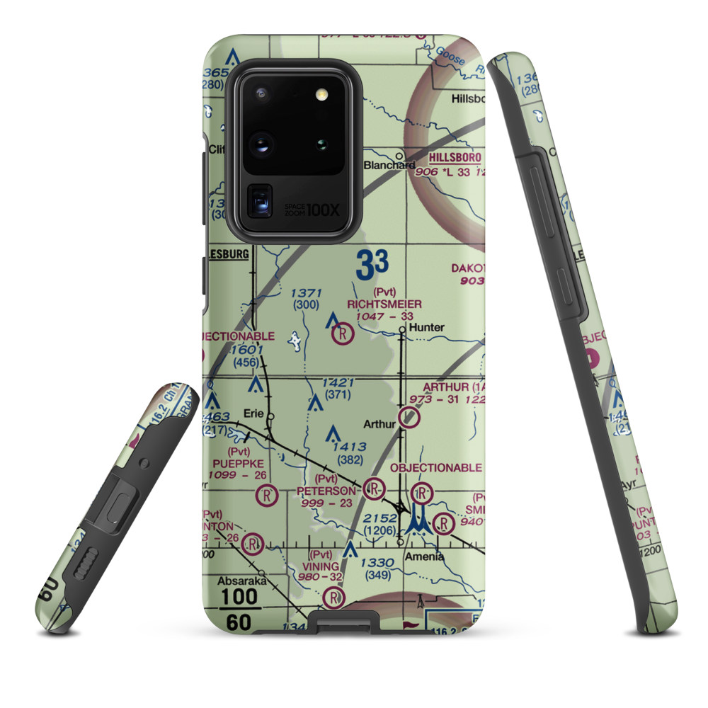 Richtsmeier Airport (52ND) VFR Sectional Samsung Phone Case Samsung Galaxy S20 Ultra model shown