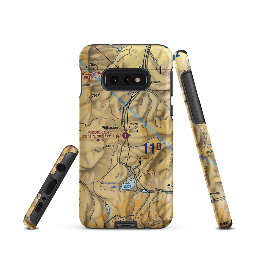 Riddick Field (U05) VFR Sectional Samsung Phone Case Samsung Galaxy S10 Plus model shown