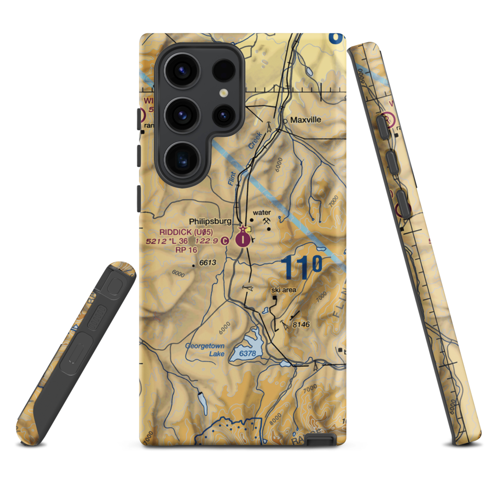 Riddick Field (U05) VFR Sectional Samsung Phone Case Samsung Galaxy S23 Ultra model shown