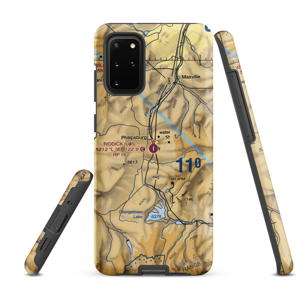 Riddick Field (U05) VFR Sectional Samsung Phone Case Samsung Galaxy S20 Plus model shown