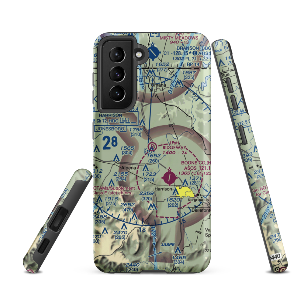 Ridgeway Field (3AR2) VFR Sectional Samsung Phone Case Samsung Galaxy S21 FE model shown