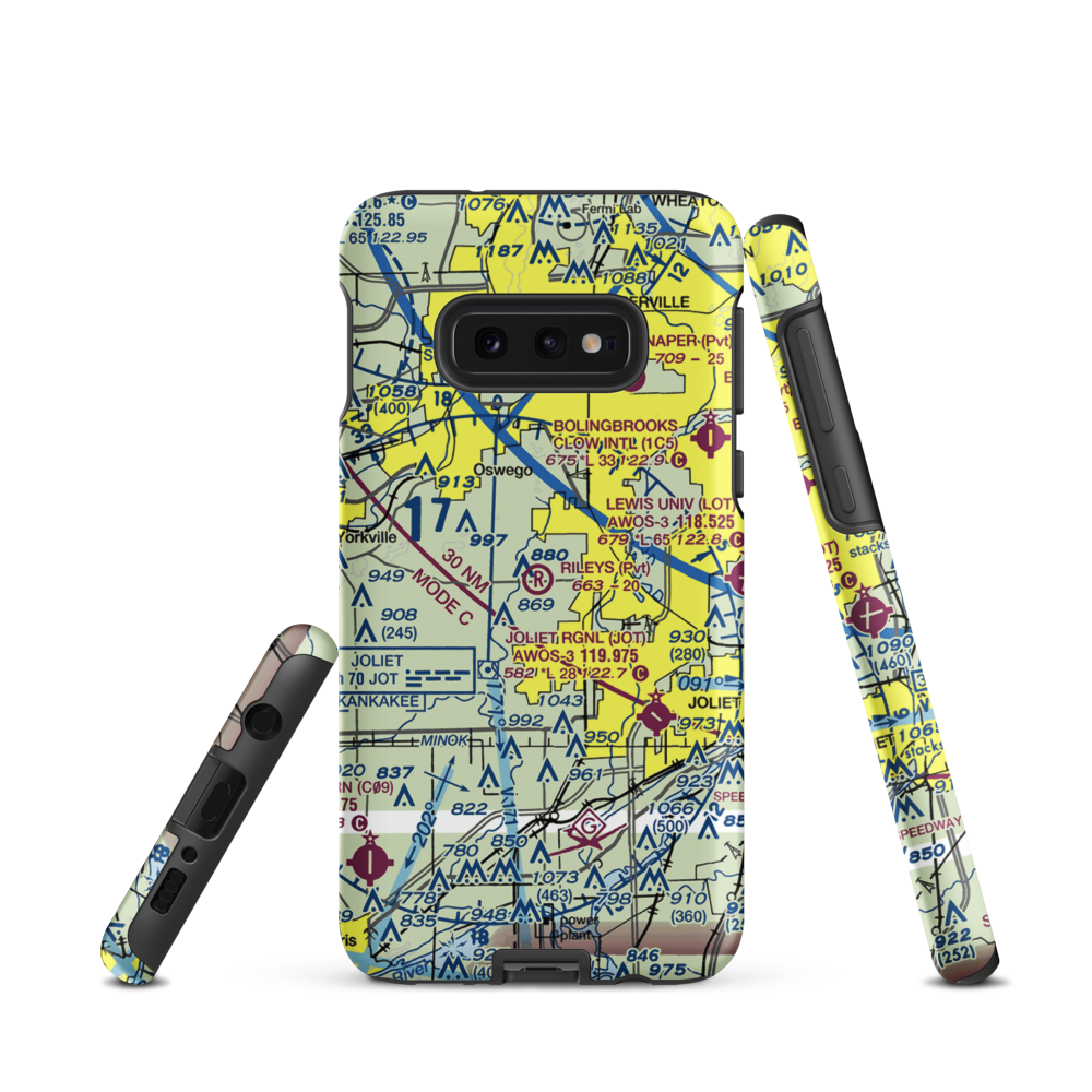 Riley's Field (LL51) VFR Sectional Samsung Phone Case Samsung Galaxy S10e model shown
