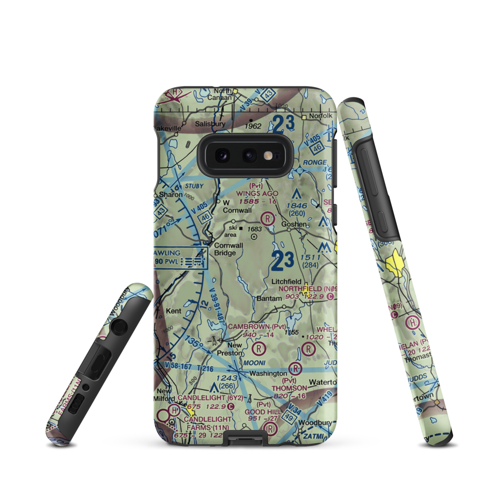 Ripley Field (CT44) VFR Sectional Samsung Phone Case Samsung Galaxy S10e model shown