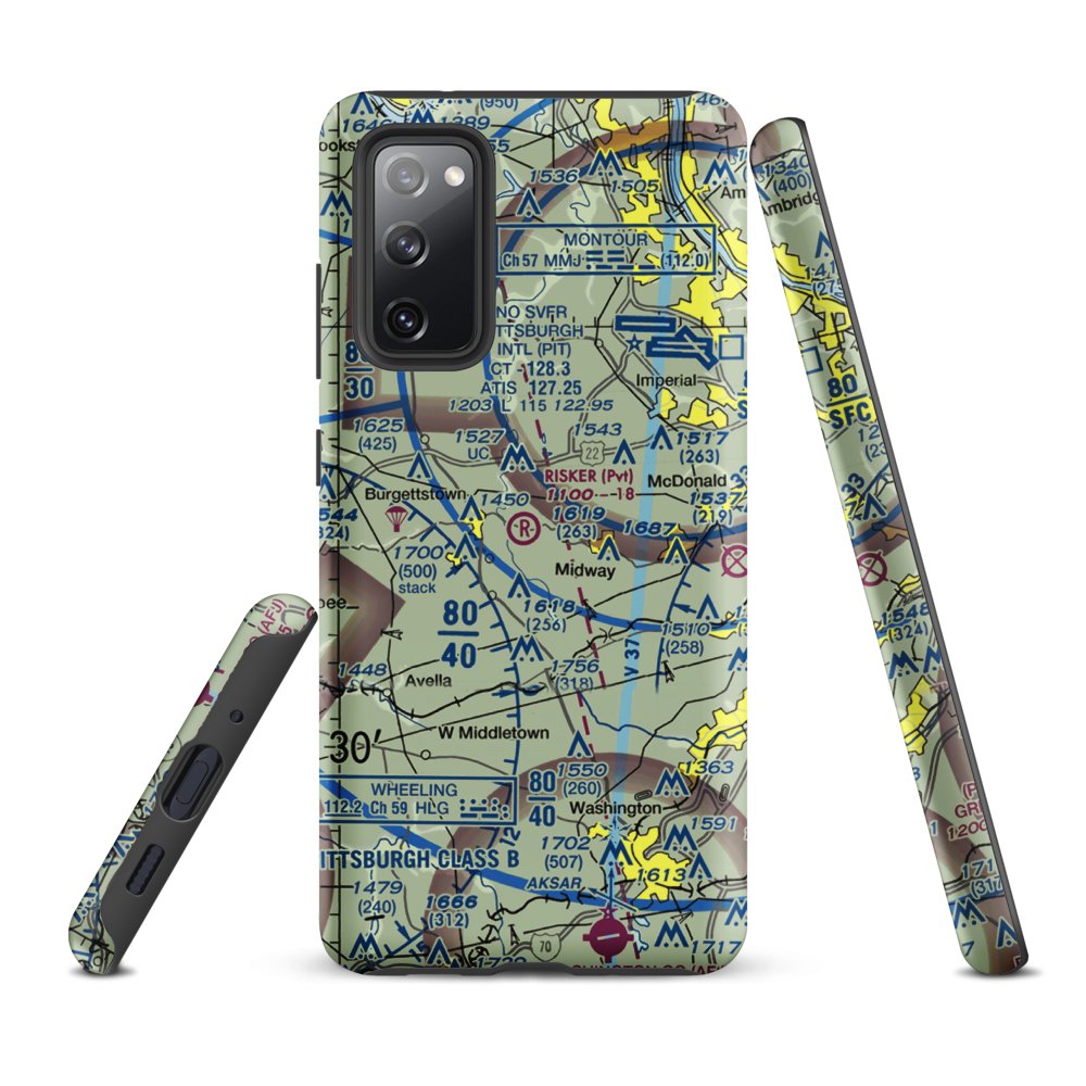Risker Field (3PS9) VFR Sectional Samsung Phone Case Samsung Galaxy S20 FE model shown