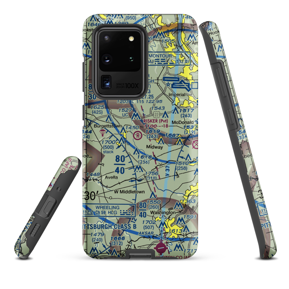 Risker Field (3PS9) VFR Sectional Samsung Phone Case Samsung Galaxy S20 Ultra model shown