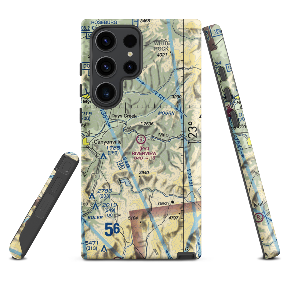 Riverview Ranch Airport (8OR3) VFR Sectional Samsung Phone Case Samsung Galaxy S23 Ultra model shown