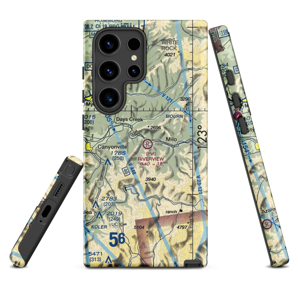 Riverview Ranch Airport (8OR3) VFR Sectional Samsung Phone Case Samsung Galaxy S24 Ultra model shown