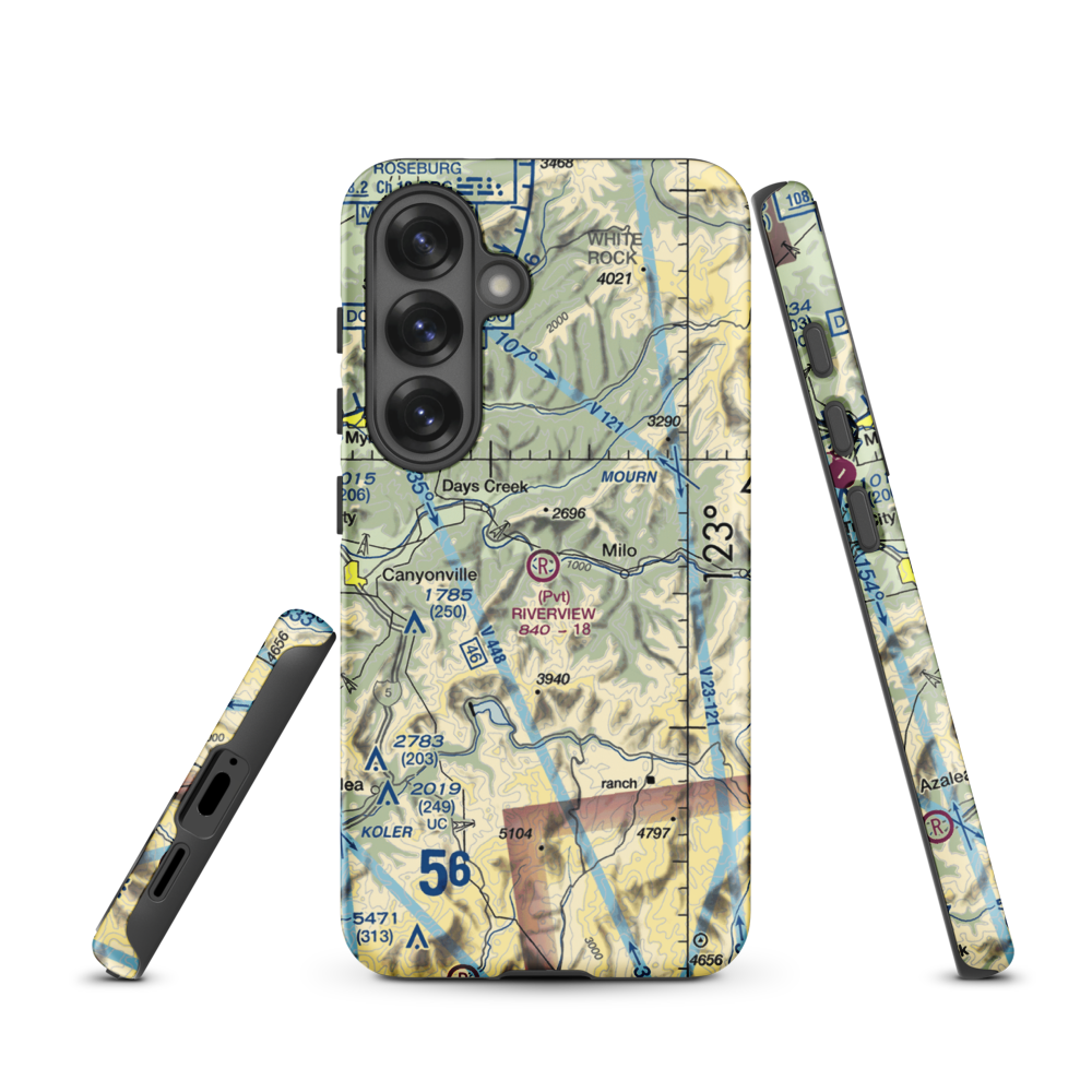 Riverview Ranch Airport (8OR3) VFR Sectional Samsung Phone Case Samsung Galaxy S25 model shown