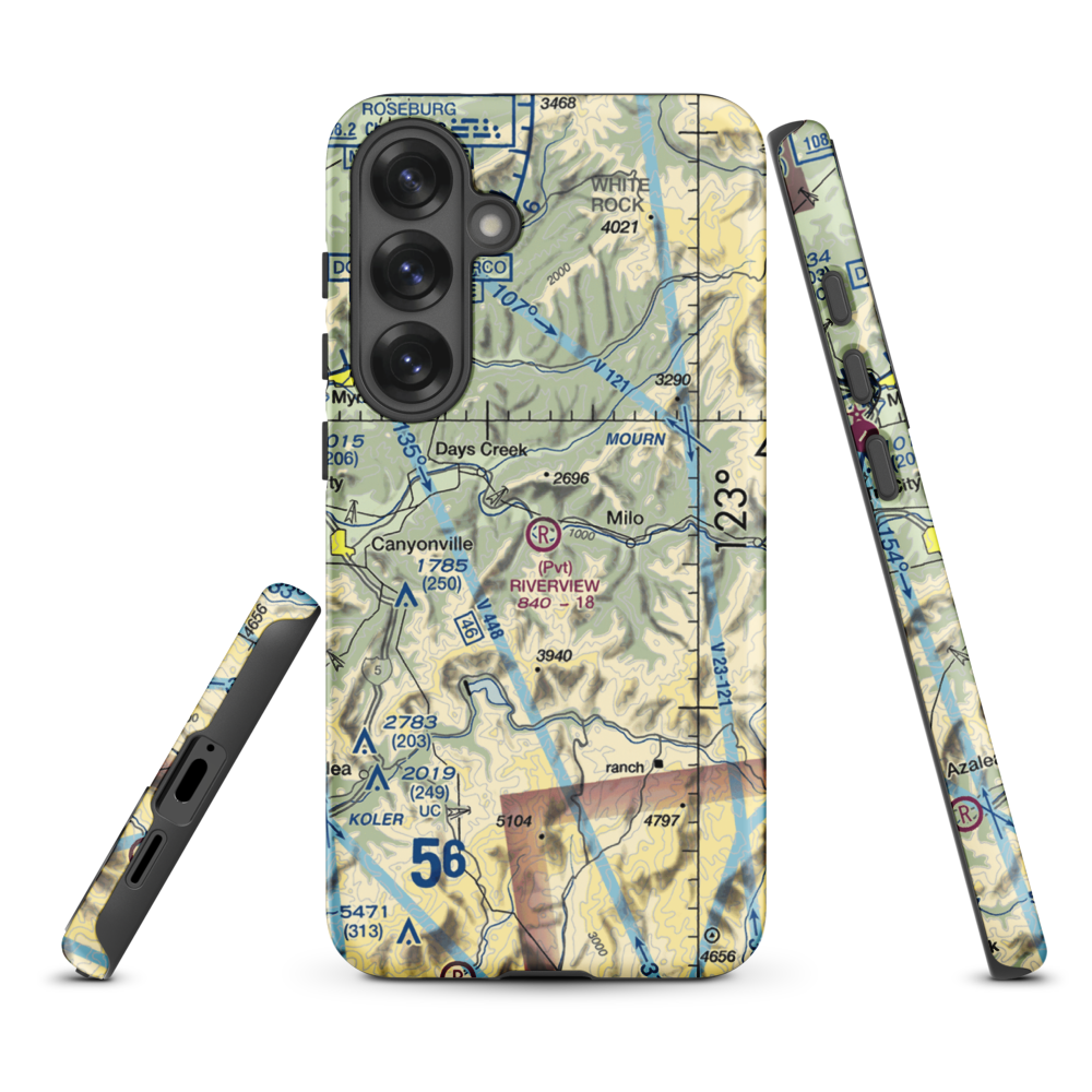 Riverview Ranch Airport (8OR3) VFR Sectional Samsung Phone Case Samsung Galaxy S25 Plus model shown
