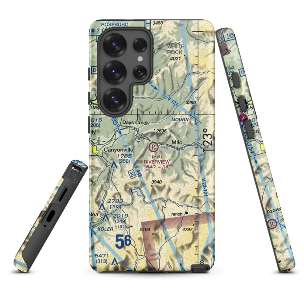Riverview Ranch Airport (8OR3) VFR Sectional Samsung Phone Case Samsung Galaxy S25 Ultra model shown