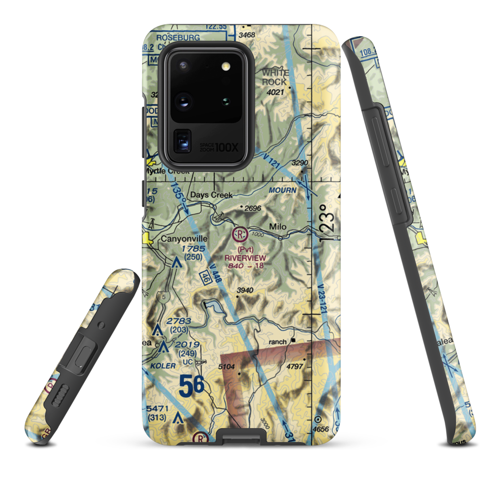 Riverview Ranch Airport (8OR3) VFR Sectional Samsung Phone Case Samsung Galaxy S20 Ultra model shown