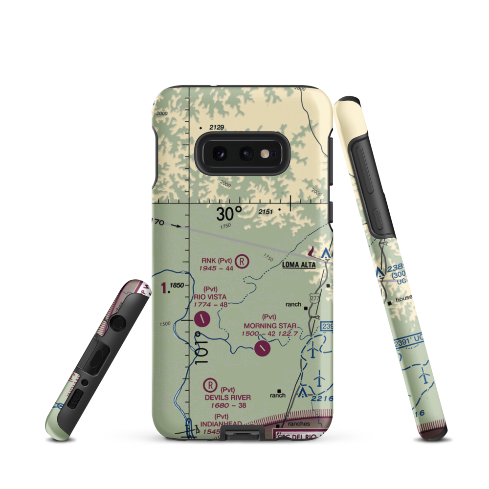 Rnk Ranch Airport (8TS8) VFR Sectional Samsung Phone Case Samsung Galaxy S10e model shown