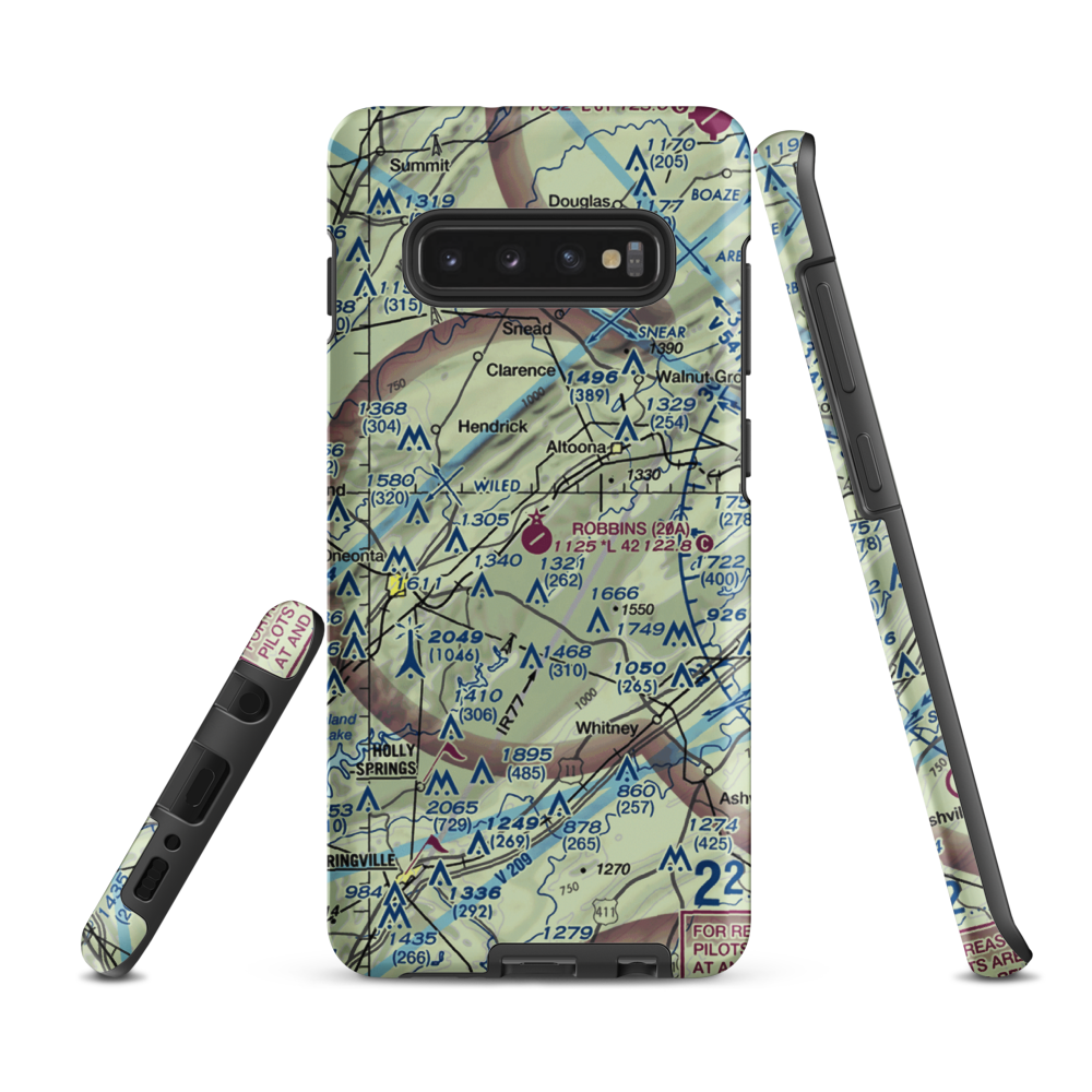 Robbins Field (20A) VFR Sectional Samsung Phone Case Samsung Galaxy S10 Plus model shown